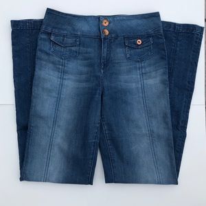 Arden B High Waist Bell Bottoms Blue Jeans TALL